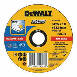 Круг отрезной по металлу DeWalt DT43902 125х22.2х1мм